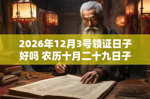 2026年12月3号领证日子好吗 农历十月二十九日子好吗