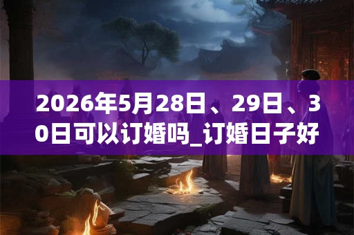 2026年5月28日、29日、30日可以订婚吗_订婚日子好吗 2026年5月28日、29日、30日可以订婚吗_订婚日子好吗