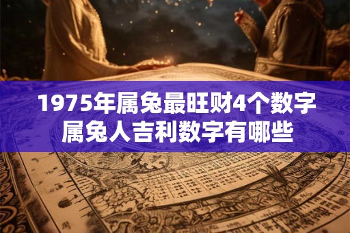 1975年属兔最旺财4个数字 属兔人吉利数字有哪些 1975年属兔最旺财4个数字 属兔人吉利数字有哪些