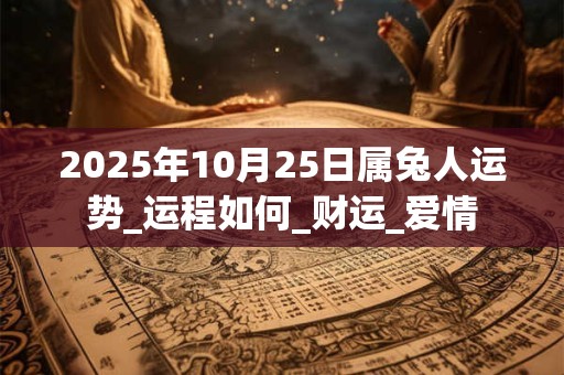2025年10月25日属兔人运势_运程如何_财运_爱情 2025年10月25日属兔人运势_运程如何_财运_爱情