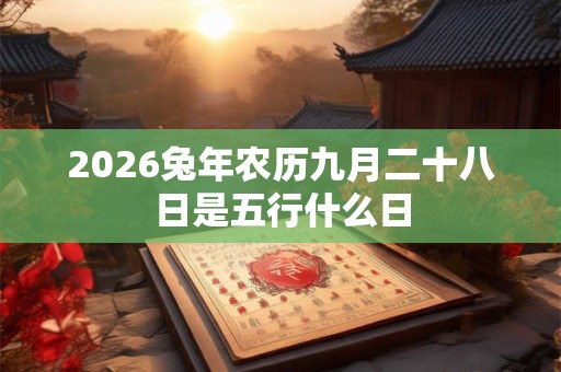 2026兔年农历九月二十八日是五行什么日 2026兔年农历九月二十八日是五行什么日