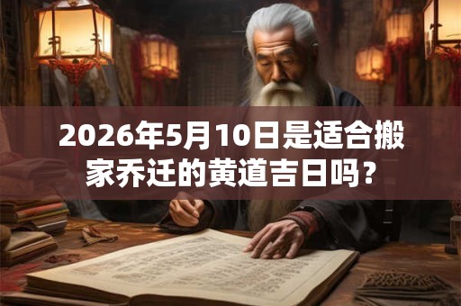 2026年5月10日是适合搬家乔迁的黄道吉日吗？