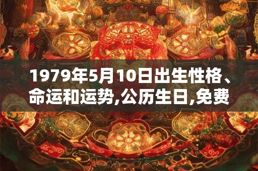 1979年5月10日出生性格、命运和运势,公历生日,免费算命