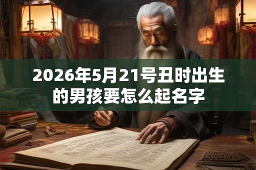 2026年5月21号丑时出生的男孩要怎么起名字