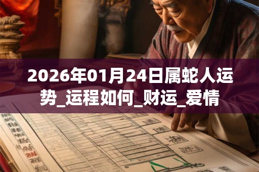 2026年01月24日属蛇人运势_运程如何_财运_爱情 2026年01月24日属蛇人运势_运程如何_财运_爱情