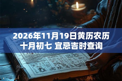 2026年11月19日黄历农历十月初七 宜忌吉时查询