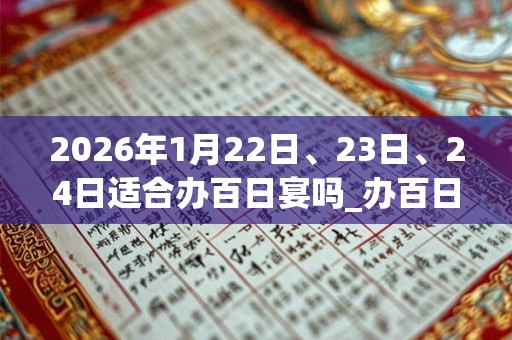 2026年1月22日、23日、24日适合办百日宴吗_办百日宴吉利吗 2026年1月22日、23日、24日适合办百日宴吗_办百日宴吉利吗