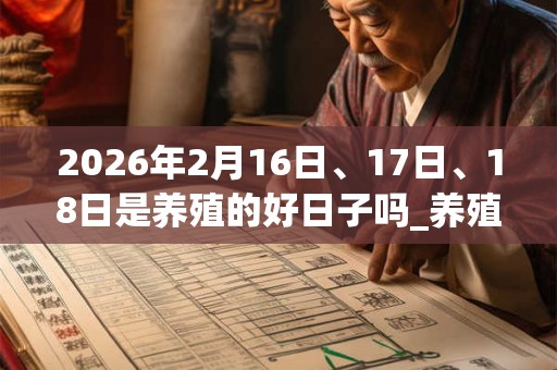 2026年2月16日、17日、18日是养殖的好日子吗_养殖可以吗 2026年2月16日、17日、18日是养殖的好日子吗_养殖可以吗