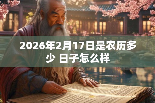 2026年2月17日是农历多少 日子怎么样 2026年2月17日是农历多少 日子怎么样