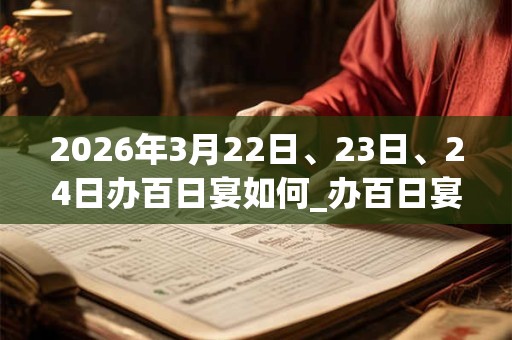 2026年3月22日、23日、24日办百日宴如何_办百日宴是吉日吗 2026年3月22日、23日、24日办百日宴如何_办百日宴是吉日吗