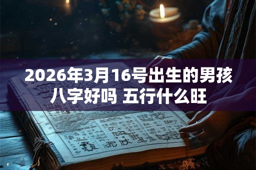2026年3月16号出生的男孩八字好吗 五行什么旺 2026年3月16号出生的男孩八字好吗 五行什么旺