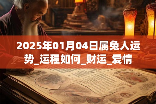 2025年01月04日属兔人运势_运程如何_财运_爱情 2025年01月04日属兔人运势_运程如何_财运_爱情
