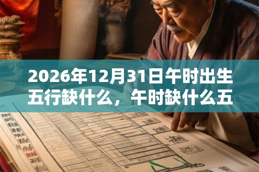 2026年12月31日午时出生五行缺什么,午时缺什么五行 2026年12月31日午时出生五行缺什么,午时缺什么五行