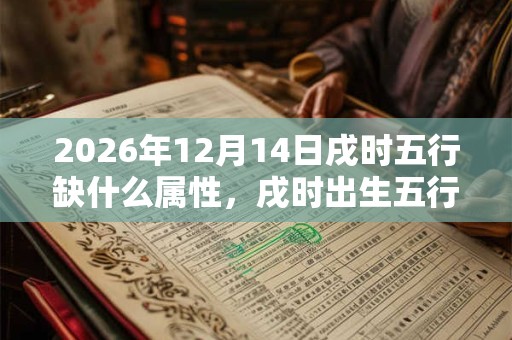 2026年12月14日戌时五行缺什么属性，戌时出生五行缺什么