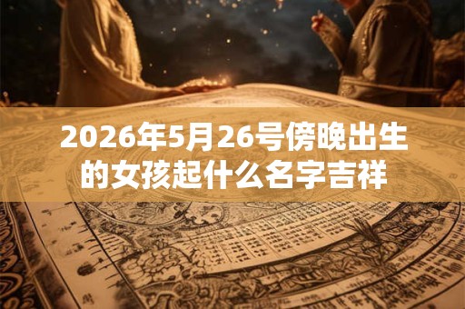 2026年5月26号傍晚出生的女孩起什么名字吉祥 2026年5月26号傍晚出生的女孩起什么名字吉祥