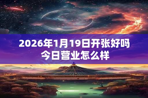 2026年1月19日开张好吗 今日营业怎么样 2026年1月19日开张好吗 今日营业怎么样