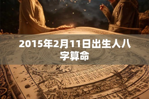 2015年2月11日出生人八字算命