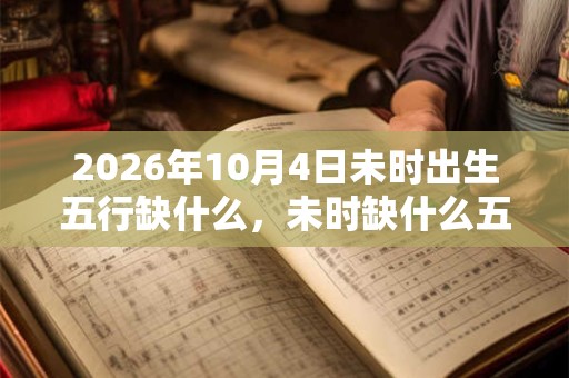2026年10月4日未时出生五行缺什么，未时缺什么五行