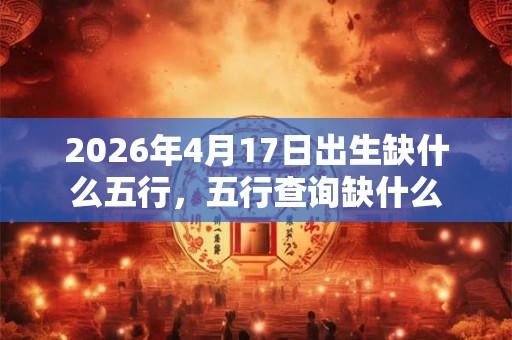 2026年4月17日出生缺什么五行，五行查询缺什么