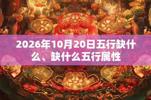 2026年10月20日五行缺什么、缺什么五行属性