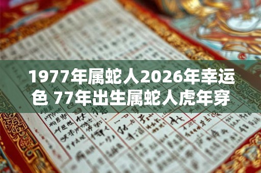 1977年属蛇人2026年幸运色 77年出生属蛇人虎年穿什么颜色衣服好