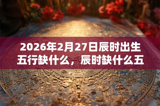 2026年2月27日辰时出生五行缺什么，辰时缺什么五行