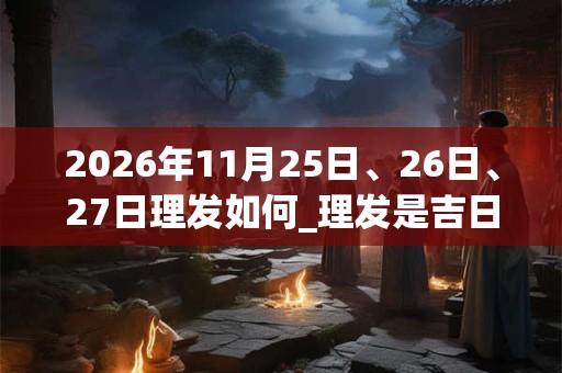 2026年11月25日、26日、27日理发如何_理发是吉日吗 2026年11月25日、26日、27日理发如何_理发是吉日吗