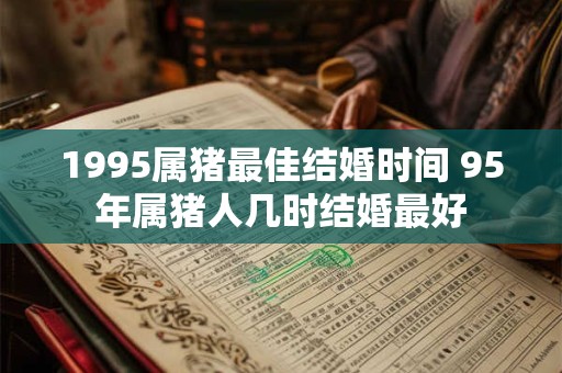 1995属猪最佳结婚时间 95年属猪人几时结婚最好