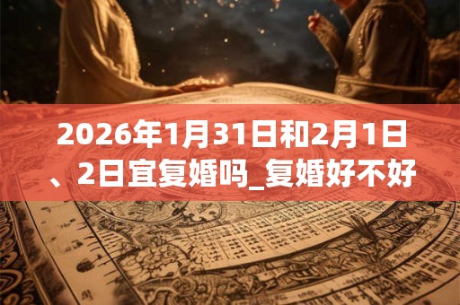 2026年1月31日和2月1日、2日宜复婚吗_复婚好不好