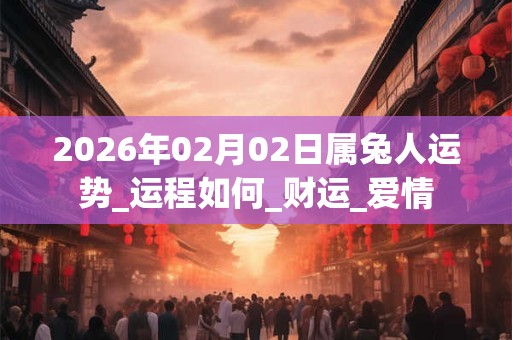 2026年02月02日属兔人运势_运程如何_财运_爱情 2026年02月02日属兔人运势_运程如何_财运_爱情