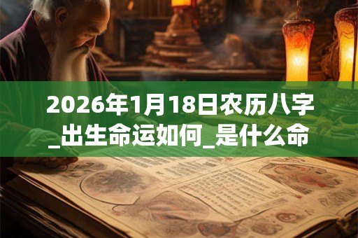 2026年1月18日农历八字_出生命运如何_是什么命 2026年1月18日农历八字_出生命运如何_是什么命