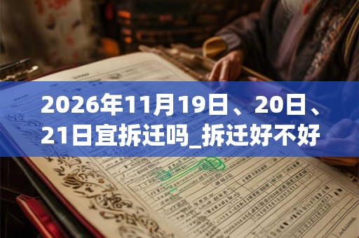 2026年11月19日、20日、21日宜拆迁吗_拆迁好不好