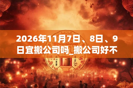 2026年11月7日、8日、9日宜搬公司吗_搬公司好不好 2026年11月7日、8日、9日宜搬公司吗_搬公司好不好