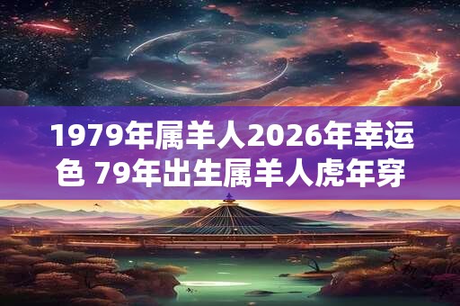 1979年属羊人2026年幸运色 79年出生属羊人虎年穿什么颜色衣服好 1979年属羊人2026年幸运色 79年出生属羊人虎年穿什么颜色衣服好