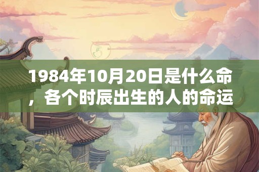 1984年10月20日是什么命,各个时辰出生的人的命运 1984年10月20日是什么命,各个时辰出生的人的命运