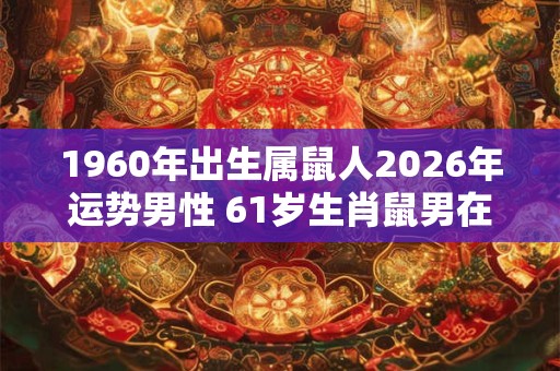 1960年出生属鼠人2026年运势男性 61岁生肖鼠男在2026年运气如何