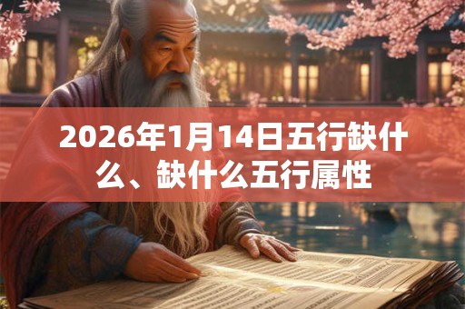 2026年1月14日五行缺什么、缺什么五行属性 2026年1月14日五行缺什么、缺什么五行属性