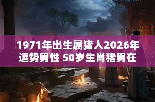 1971年出生属猪人2026年运势男性 50岁生肖猪男在2026年运气如何 1971年出生属猪人2026年运势男性 50岁生肖猪男在2026年运气如何