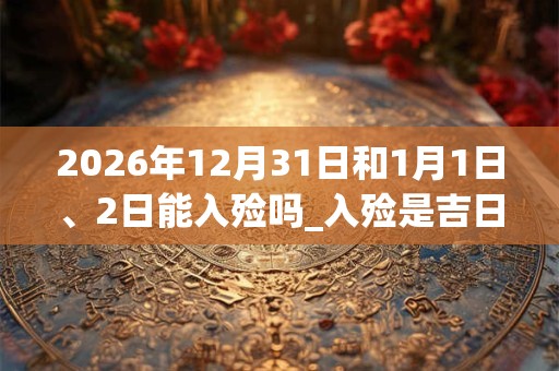 2026年12月31日和1月1日、2日能入殓吗_入殓是吉日吗 2026年12月31日和1月1日、2日能入殓吗_入殓是吉日吗