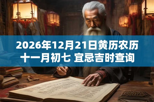 2026年12月21日黄历农历十一月初七 宜忌吉时查询 2026年12月21日黄历农历十一月初七 宜忌吉时查询