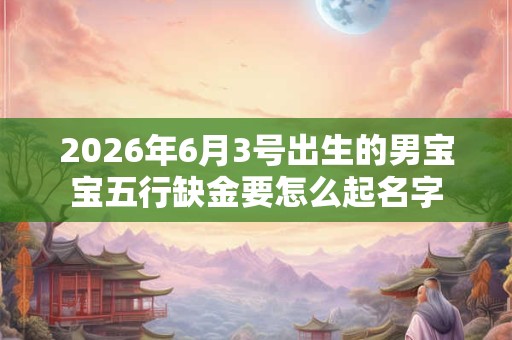 2026年6月3号出生的男宝宝五行缺金要怎么起名字 2026年6月3号出生的男宝宝五行缺金要怎么起名字