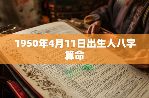 1950年4月11日出生人八字算命 1950年4月11日出生人八字算命