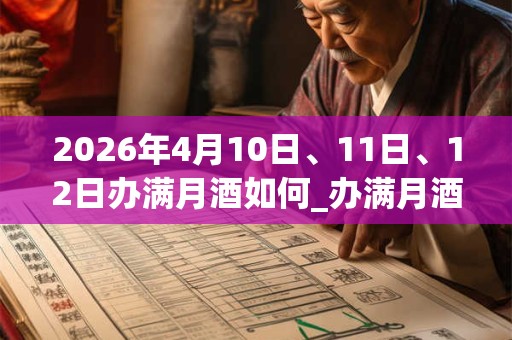 2026年4月10日、11日、12日办满月酒如何_办满月酒是吉日吗 2026年4月10日、11日、12日办满月酒如何_办满月酒是吉日吗