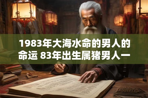 1983年大海水命的男人的命运 83年出生属猪男人一生运势