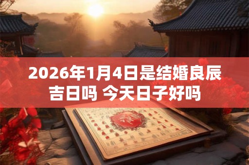 2026年1月4日是结婚良辰吉日吗 今天日子好吗 2026年1月4日是结婚良辰吉日吗 今天日子好吗