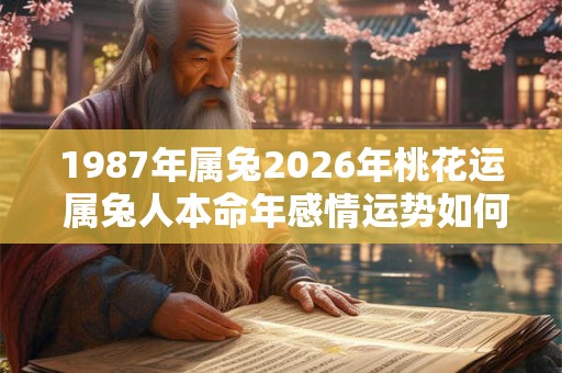 1987年属兔2026年桃花运 属兔人本命年感情运势如何