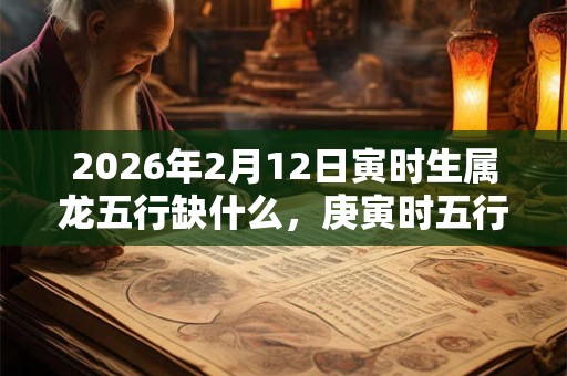 2026年2月12日寅时生属龙五行缺什么,庚寅时五行缺什么 2026年2月12日寅时生属龙五行缺什么,庚寅时五行缺什么