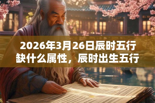 2026年3月26日辰时五行缺什么属性,辰时出生五行缺什么 2026年3月26日辰时五行缺什么属性,辰时出生五行缺什么