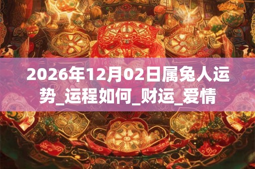 2026年12月02日属兔人运势_运程如何_财运_爱情