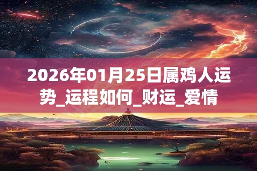 2026年01月25日属鸡人运势_运程如何_财运_爱情 2026年01月25日属鸡人运势_运程如何_财运_爱情
